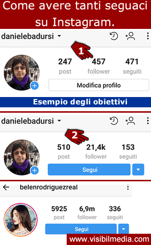 avere tanti seguaci instagram