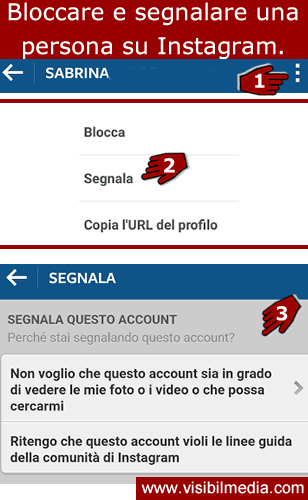 bloccare persona instagram