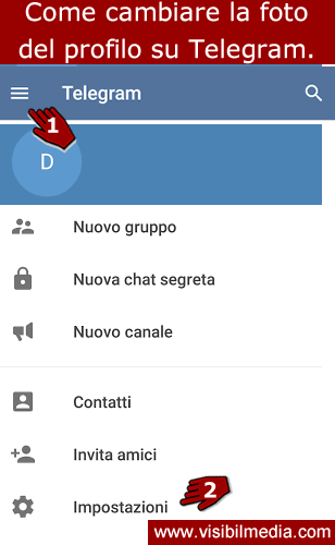 cambiare foto telegram