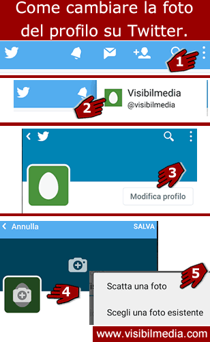 cambiare foto twitter