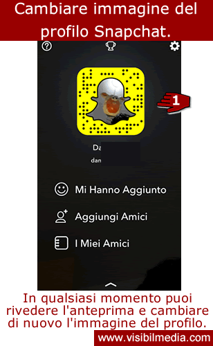  cambiare immagine profilo snapchat