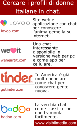 chat donne italiane