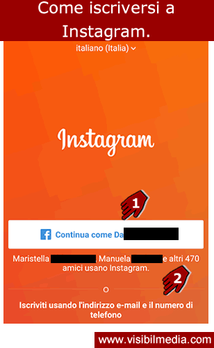 come iscriversi a instagram