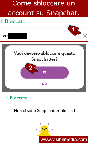 come sbloccare account snapchat