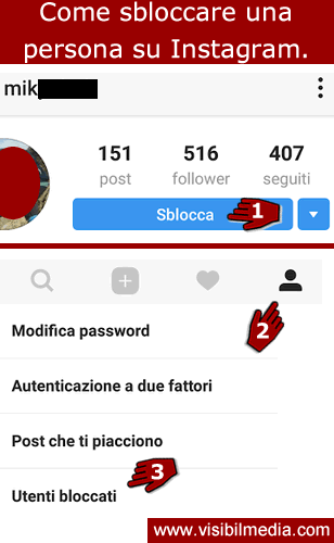 come sbloccare su instagram