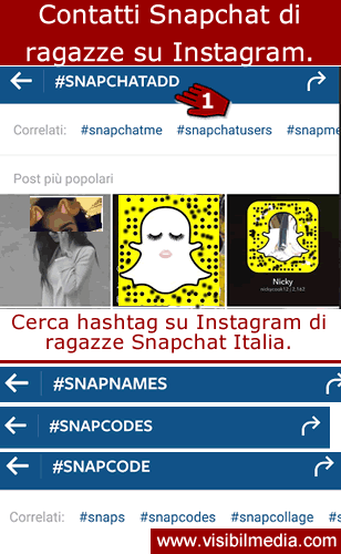 contatti ragazze snapchat italia