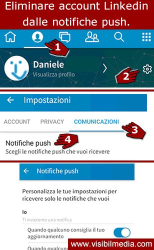 eliminare account linkedin