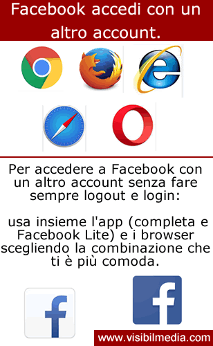 facebook accedi con altro account