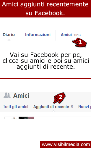 facebook amici aggiunti recentemente