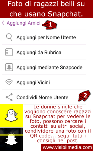 foto ragazzi su snapchat