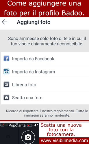 immagine profilo badoo