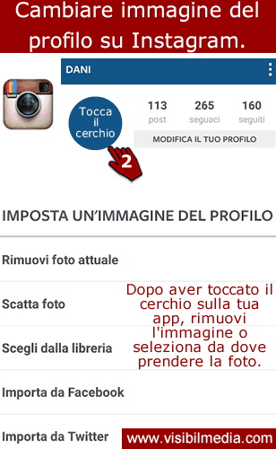 immagine profilo instagram