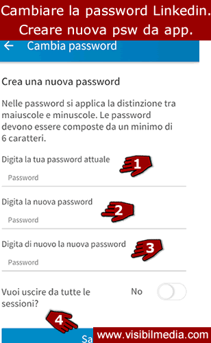 password linkedin
