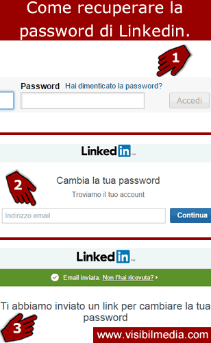 recuperare password linkedin