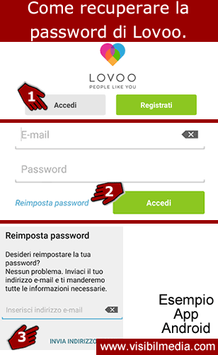 recuperare password lovoo