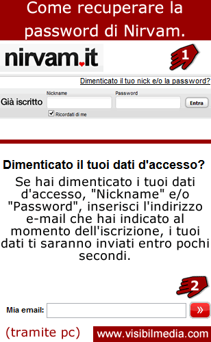 recuperare password nirvam