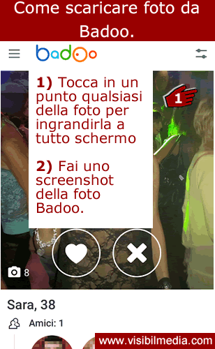 scaricare foto da badoo