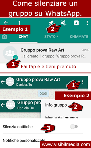 silenziare gruppo whatsapp
