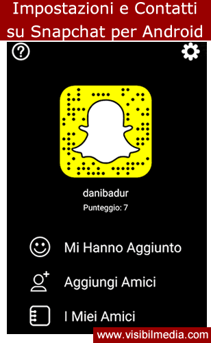 usare snapchat android