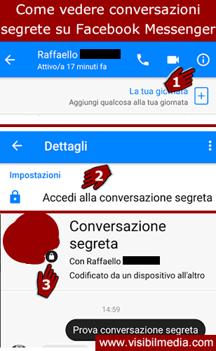 vedere conversazioni segrete facebook messenger